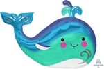 34 inch Happy Whale SuperShape Foil Balloon