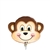 14 inch Mischievous Monkey Head Shape