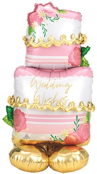 52 inch AirLoonz Wedding Cake - Foil Multi-Balloon