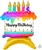 Birthday Cake Tabletop Balloon