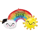 Congrats Grad Rainbow Balloon