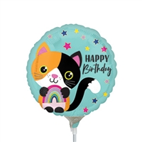 Calico Cat Birthday Balloon