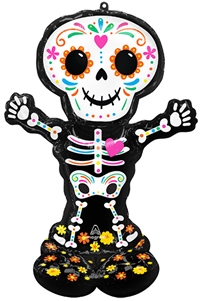 Day of the Dead Standing Skeleton Multi-Balloon