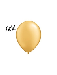 5 inch Gold latex balloons