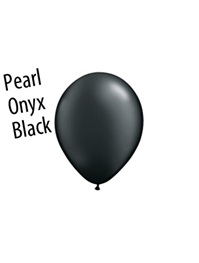 5 inch Radiant Pearl Onyx Black latex balloons