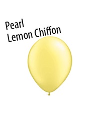 5 inch Pastel Pearl Lemon Chiffon latex balloons