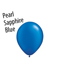 5 inch Radiant Pearl Sapphire Blue latex balloons