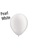 5 inch Pastel Pearl White latex balloons