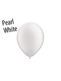 5 inch Pastel Pearl White latex balloons