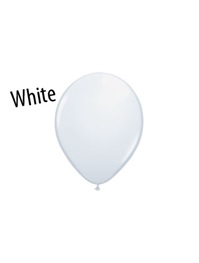 5 inch White latex balloons