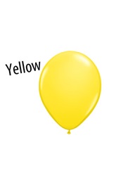 5 inch Yellow latex balloons
