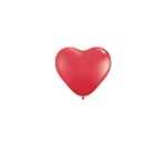 6 inch Qualatex Heart RED, Price Per Bag of 100