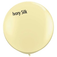 3 foot Qualatex IVORY SILK