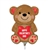 Valentine's Day Cuddly Bear Foil Balloon