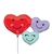 Cute Heart Trio Foil Balloon