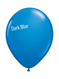 9 inch Qualatex DARK BLUE, Price Per Bag of 100