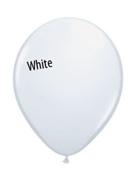 9 inch Qualatex Standard WHITE