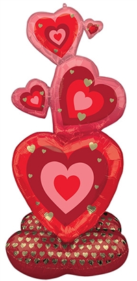 Stacking Hearts Foil Multi-Balloon