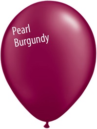 11in PEARL BURGUNDY Qualatex Radiant Pearl