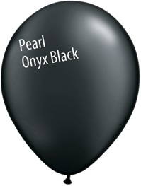 11in PEARL ONYX BLACK Qualatex Radiant Pearl