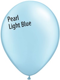 11in PEARL LIGHT BLUE Qualatex Pastel Pearl