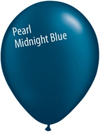 11in PEARL MIDNIGHT BLUE Qualatex Radiant Pearl