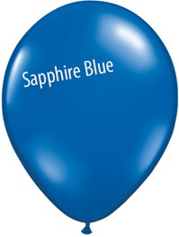 11in SAPPHIRE BLUE Qualatex Jewel