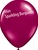 16 inch Qualatex Jewel SPARKLING BURGUNDY Latex Balloon