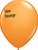 16 inch Qualatex Standard ORANGE Latex Balloon