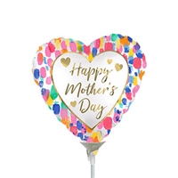 Mother's Day Watercolor Heart Balloon