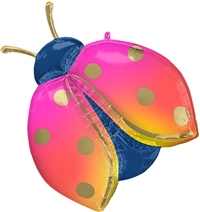 Colorful Ladybug Foil Balloon