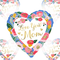 28 inch Love You Mom Painted Hearts