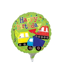Birthday Trucks Balloon