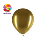 5in Brilliant GOLD - Round Latex - BALLOONIA - Price Per Bag of 100