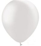 5in Metallic PEARL WHITE - Round Latex - BALLOONIA - Price Per Bag of 100