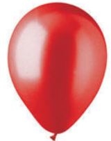 5in Metallic RED - Round Latex - BALLOONIA - Price Per Bag of 100