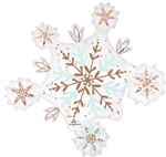 32 inch Satin Winter Wonderland Snowflake Balloon