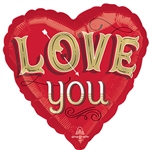 Love Heart Shape Foil Balloon