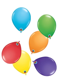 5 inch Qualatex BRIGHT RAINBOW Assortment latex balloons