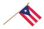 4 x 6 inch PUERTO RICO Cloth Flag w/stick