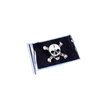 4in x 6in Pirate Flag with Skull and Cross Bones