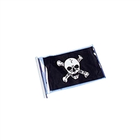 4in x 6in Pirate Flag with Skull and Cross Bones