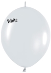 12 inch Link-O-Loon FASHION WHITE, Price Per Bag of 50