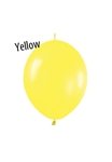 6 inch Link-O-Loon FASHION YELLOW, Price Per Bag of 50