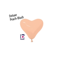 6in Heart Shape PEACH-BLUSH Betallatex