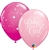 BABY GIRL Balloons - PINK & WILD BERRY