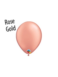 5 inch Qualatex ROSE GOLD Latex Balloons