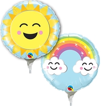 Sunshine Rainbow Foil Balloon