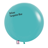 24 inch Deluxe Turquoise BLUE  Balloon