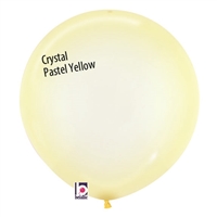 Crystal Pastel YELLOW Balloons